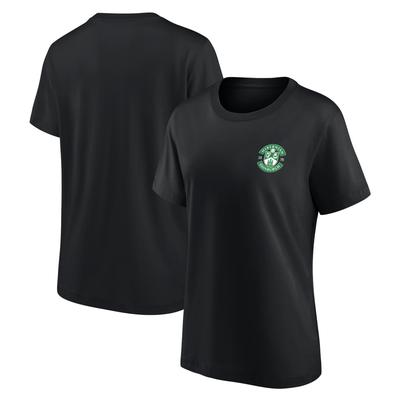 Hibernian T-Shirt mit kleinem Wappen – Schwarz – Damen Image
