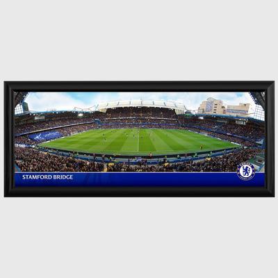 Chelsea Panorama-Stadion gerahmter Druck – 30 Zoll Image