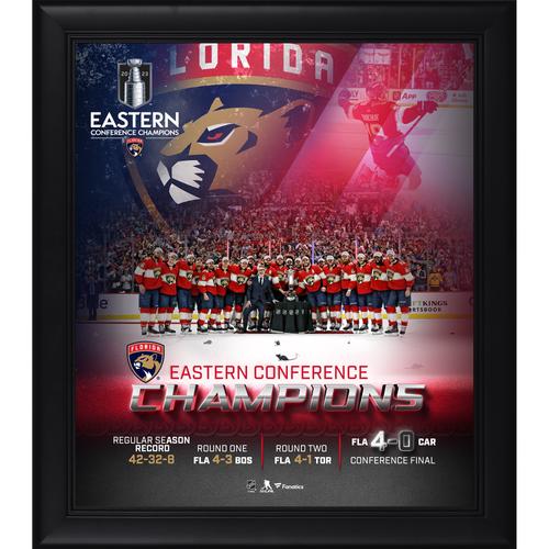 Gerahmte Collage der Florida Panthers 2023 Eastern Conference Champions, 15 x 17 Zoll