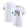 UEFA Euro 2024 Euro 24 Number Grafik T-Shirt - Weiß - Unisex