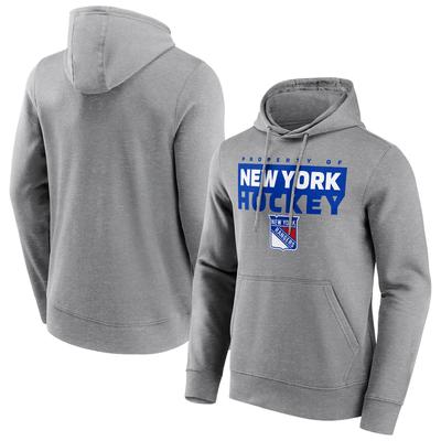 New York Rangers Fanatics Branded Gain Ground Hoodie - Sportgrau - Herren Image