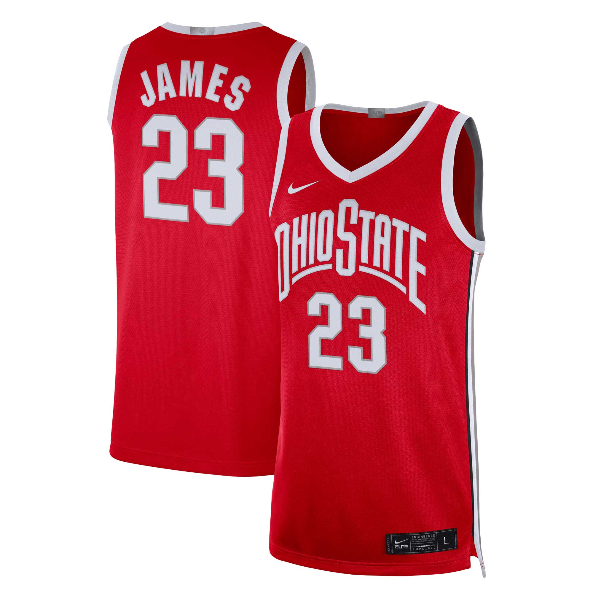 NCAA Ohio College Basketballtrikot – Lebron James – Herren Image