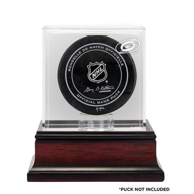 Carolina Hurricanes Mahagoni Hockey Puck Logo Vitrine Image