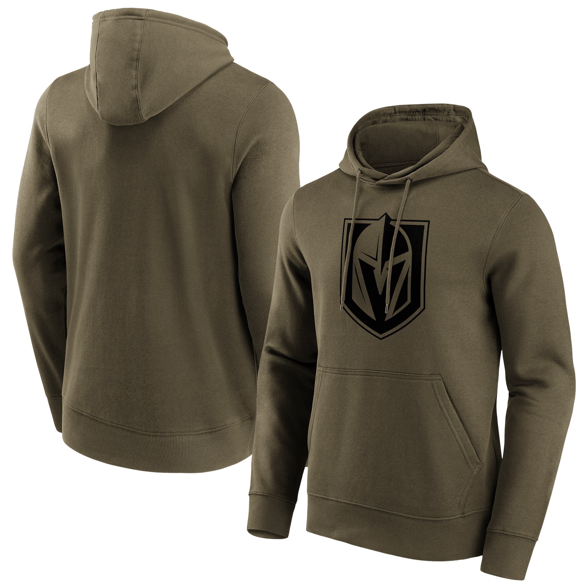 Vegas Golden Knights Fanatics Branded Iconic Preferred Logo Graphic Hoodie - Khaki - Herren Image
