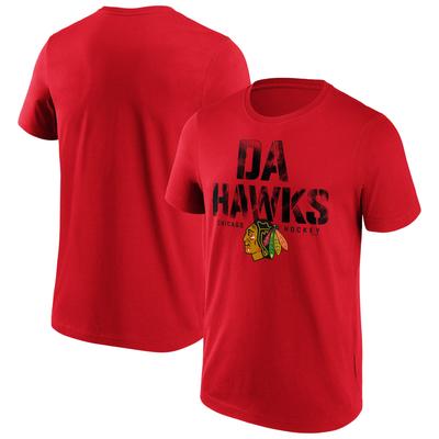 Chicago Blackhawks Fanatics Branded Hometown Graphic T-Shirt – Rot – Herren Image