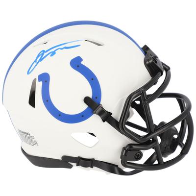 Jonathan Taylor Indianapolis Colts signierter Riddell Lunar Eclipse Alternate Speed Mini-Helm Image