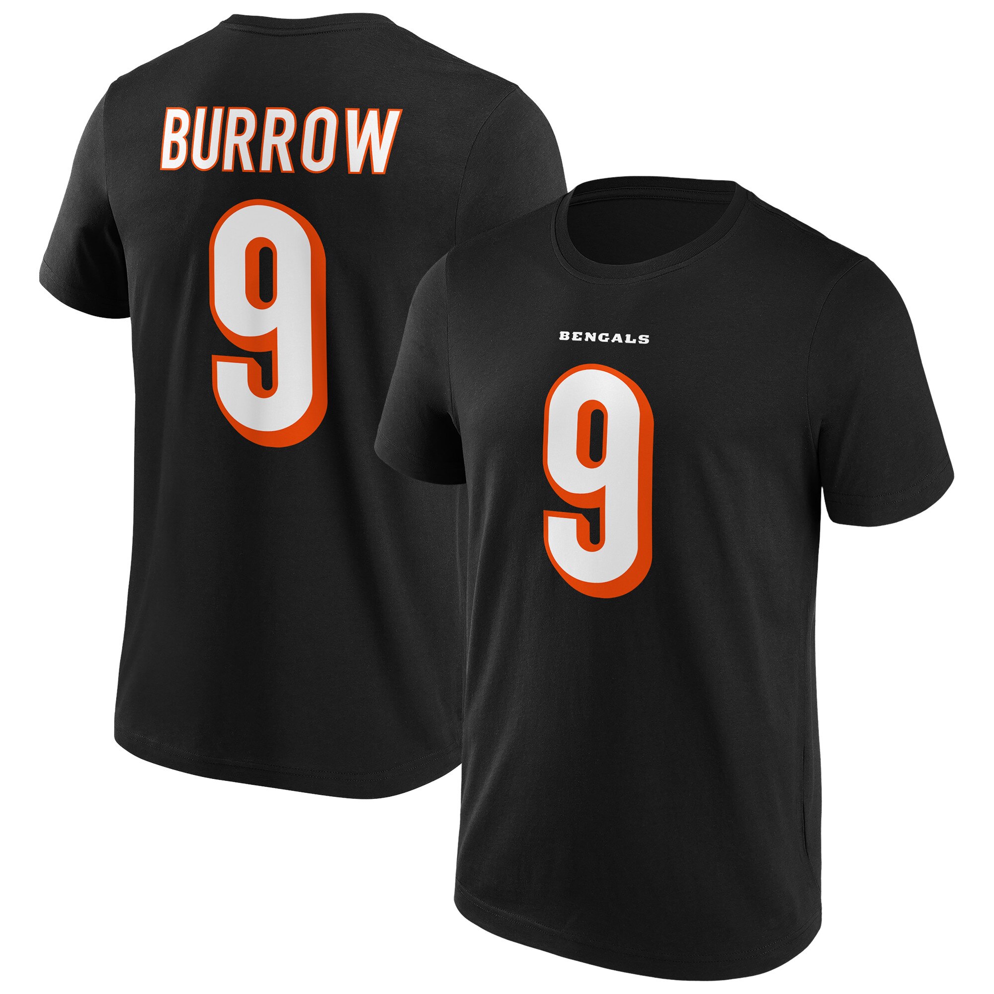Cincinnati Bengals Home Name & Nummer T-Shirt - Joe Burrow - Herren Image