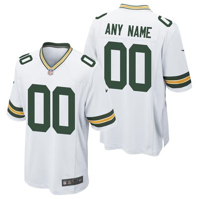 Green Bay Packers Nike Game Auswärtstrikot - Weiß - Personalisiert - Herren Image