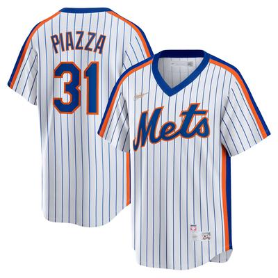 Weißes Nike Mike Piazza New York Mets-Heimtrikot aus der Cooperstown Collection für Herren Image
