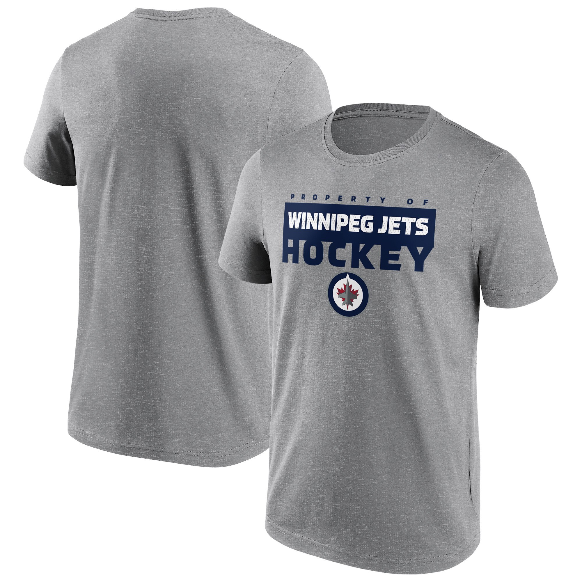 Winnipeg Jets Fanatics Branded Gain Ground T-Shirt - Sportgrau - Herren Image