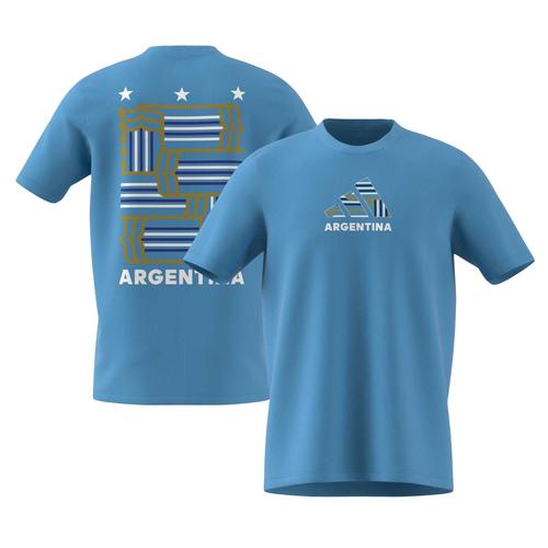 Blaues Fan-T-Shirt der argentinischen Nationalmannschaft von adidas für Herren