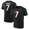 Atlanta Falcons Name & Number Graphic T-Shirt - Bijon Robinson 7 Mens