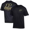 Men's Champion Black Purdue Boilermakers Stack 2-Hit T-Shirt