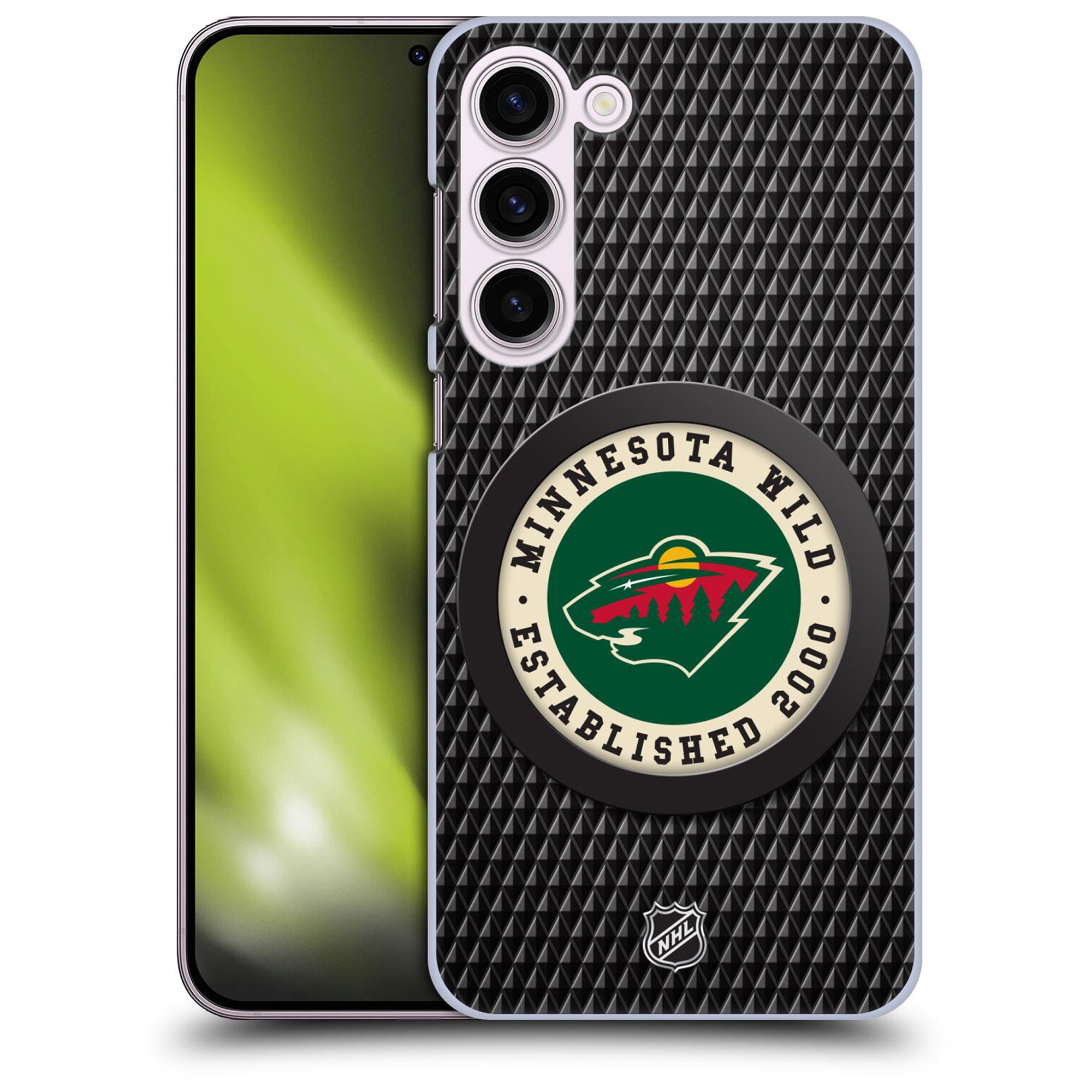 Coque Minnesota WIld NHL Puck Texture Graphique Phone Case - Samsung