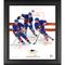 Gerahmte 15 x 17 Zoll große Franchise Foundations-Collage der New York Islanders mit einem Stück eines beim Spiel verwendeten Pucks – limitierte Auflage von 516