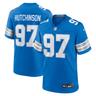 Detroit Lions Nike Home Game Jersey - Blue Aidan Hutchinson Mens