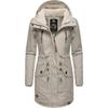 Wintermantel RAGWEAR "Elsie", Damen, Gr. XS (34), grau (hellgrau), Außenmaterial: 65% Polyester, 35% Baumwolle, Innenfutter: 100% Polyester, Wattierung: 100% Polyester, casual, tailliert ca. Mitte Oberschenkel, Langarm Ärmel ohne Ärmelschlitz...