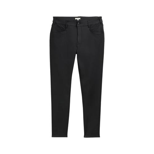 TOM TAILOR Damen Plus - Skinny Jeans, schwarz, Uni, Gr. 48