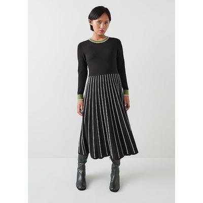 Fara Petite Black Knitted Dress, Black
