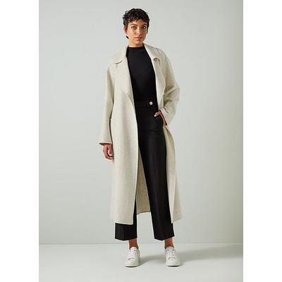 Anderson Cream Double-Faced Wool Coat, Cream