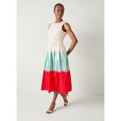 Viola Dip Dye Organic Cotton Dress, Neutral