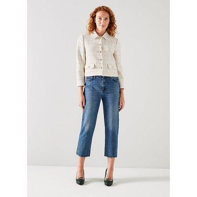 Bellmer Cream Italian Tweed Jacket, Cream