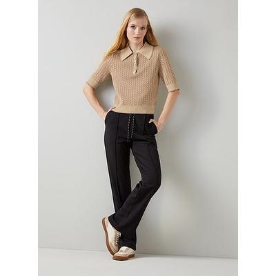 Rosey Camel Chain Knit Top, Camel