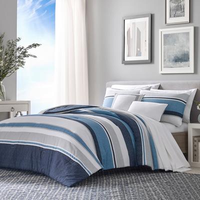 Westport Navy Full/queen Comforter-Sham Bonus Set