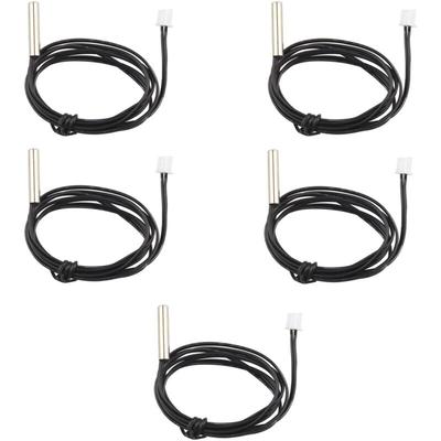 Memkey - 5er-Pack wasserdichte NTC-Temperatursensorsonde 10K 1 % 3950-Thermistor, 1 m Image
