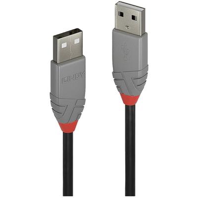 Lindy - USB-Kabel usb 2.0 usb-a Stecker, usb-a Stecker 5.00 m Schwarz 36695