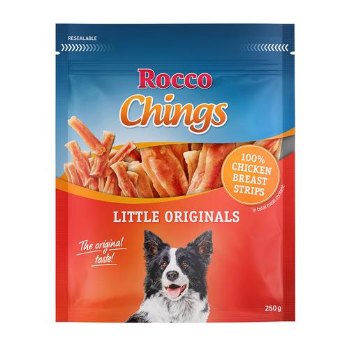 Rocco Chings Little Originals 250 g - in kurzen Streifen - Hühnerbrust in kurzen Streifen 4 x...