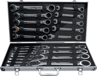 Bgs Do It Yourself Ratschenring-Maulschlüssel-Satz, SW 6 - 32 mm, 22-tlg. [Hersteller-Nr. 30009] Image