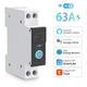 Smart Switch WiFi su Guida din con Contatore di Energia 63A - Tuya