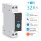 Smart Switch WiFi su Guida din con Contatore di Energia 32A - Tuya