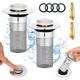 Ulisem - 2 Pièces Bouchon Evier Cuisine, 34-40mm Bouchon Lavabo,Bouchon de Vidage Filtre Evier