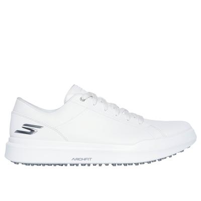 Skechers Men's Relaxed Fit: GO GOLF Drive 6 Shoes | Size 12.0 | White | Leather/Synthetic | Arch Fit