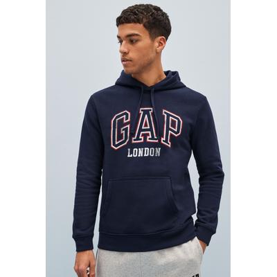 Gap Mens Navy Blue Logo Hoodie - Navy Blue