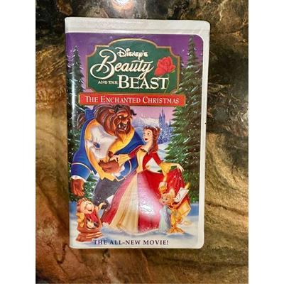 Disney Media | Disneys Beauty & The Beast The Enchanted Christmas Vhs Tape | Color: Green/Red | Size: Os