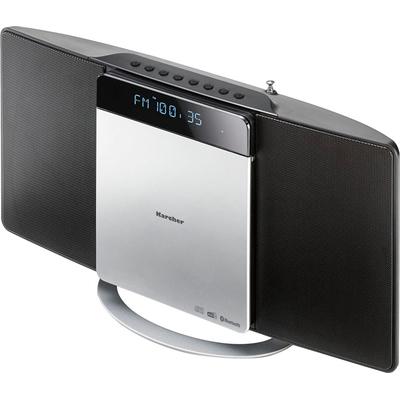 KARCHER Digitalradio (DAB+) "MC 6580D", silber (schwarz, silber), B:37,5cm H:21cm T:8,5cm, Radios, Standfuß, CD Fach, CD/MP3-Player, USB Anschluss, DAB+, Bluetooth Image