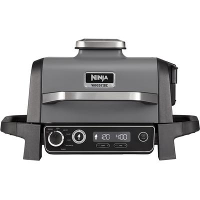 Tischgrill NINJA "Ninja Woodfire OG701EU" Kontaktgrill_Standgrill_Tischgrill_Teppanyakigrill schwarz Elektrischer Outdoor Grill