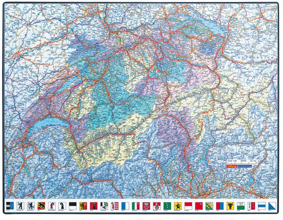 Hansa Schreibunterlage GeoPad Schweiz 65x 50cm Image