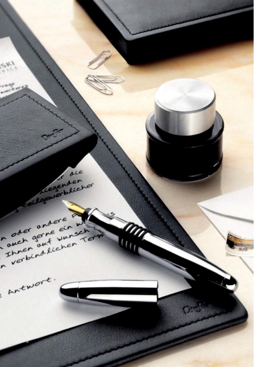 Läufer Unterschriftenmappe Scala Leder schwarz Image