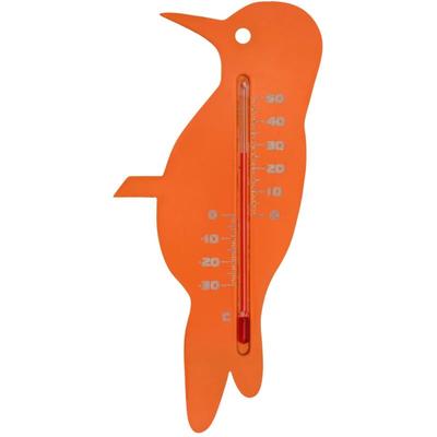 Garten Wandthermometer Vogelform Orange Nature