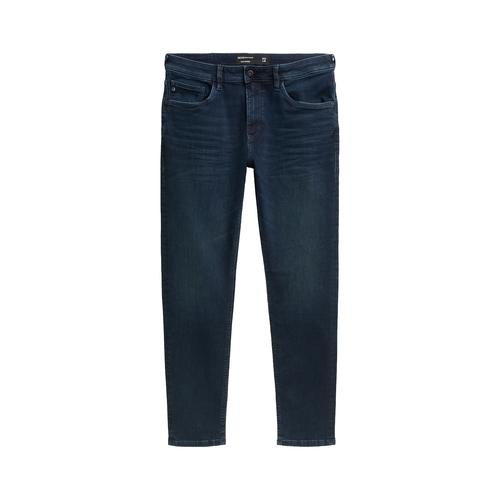 TOM TAILOR DENIM Herren Superflex Slim Tapered Jeans, blau, Uni, Gr. 36/36