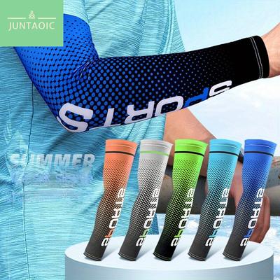 TEMU Juntaoic 5 Pairs Of Uv Protection Arm Sleeves For Keeping Cool And On Days