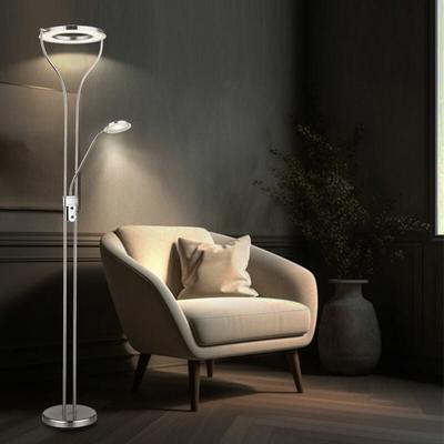 Globo - led Deckenfluter Leseleuchte flexibel Stehlampe Standlampe dimmbar Wohnzimmerlampe, 20W Image