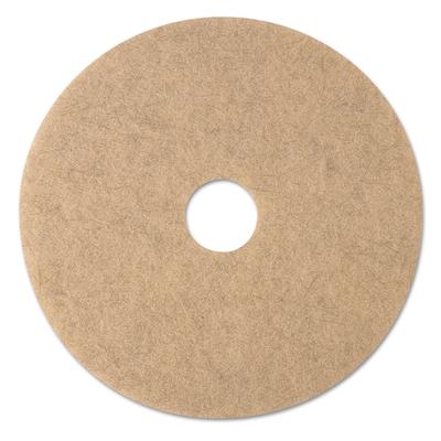 3M MCO 19008 Ultra High-Speed Natural Blend Floor Burnishing Pads 3500, 20" Diameter, Tan, 5/Carton - Case of 5