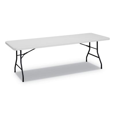 Alera PT9630G Rectangular Plastic Folding Table, 96w x 30d x 29 1/4h, Gray