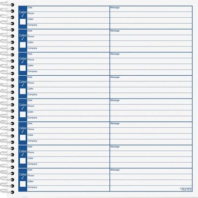 Adams Business Forms S8714 Voice Mail Log Book, 7 x8 - Pack of 2