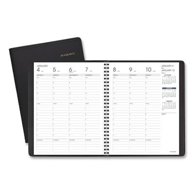 At-A-Glance 70-865-05 Weekly Vertical-Column Appointment Book Ruled for Hourly Appointments, 8.75 x 7, Black Cover, 13-Month (Jan-Jan): 2024-2025